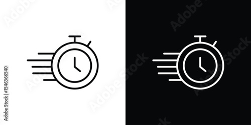 Express icon in black. flat graphic vector icon