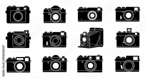 Vintage Camera Collection: Classic Photography Icons, Retro Equipment, and Historical Devices