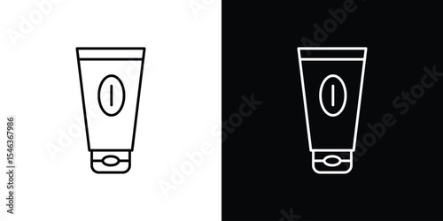 Face wash icon in black. flat graphic vector icon