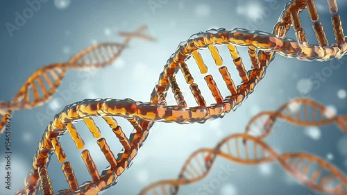 3D Animation of DNA Structure, helix molecular genetics gene chromosome deoxyribonucleic acid