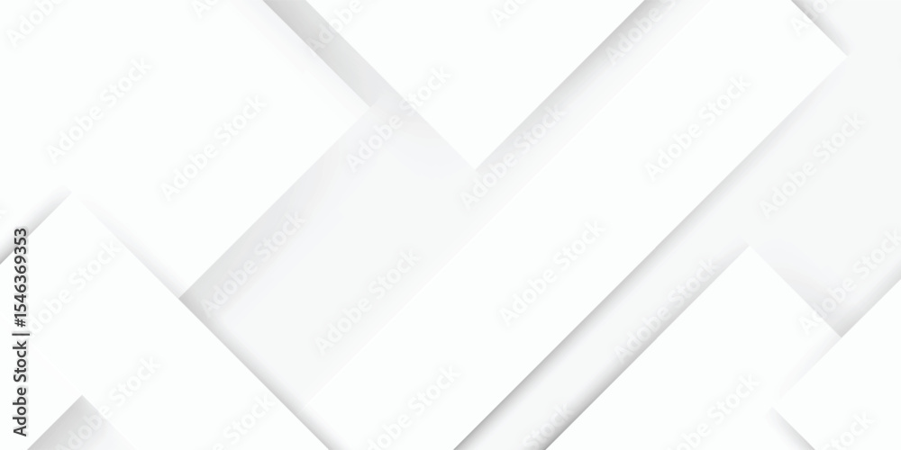 Fototapeta premium Abstract white background. Minimal geometric white light background abstract design. Vector Illustration