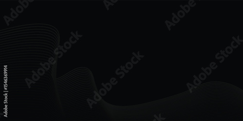 abstract Illustration. luxurious black line background