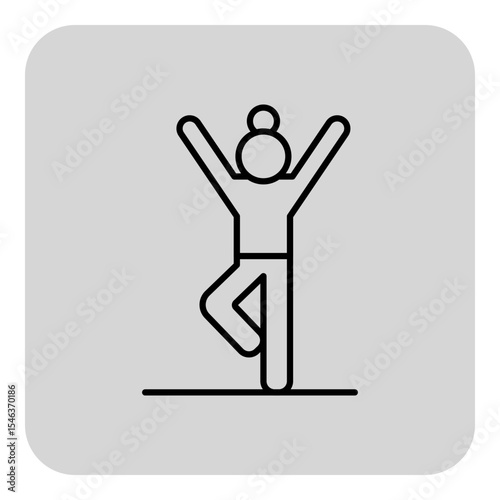 Senior woman joyfully practicing yoga outdoors, balancing on one leg with arms raised high. Importance of wellness and fitness at older age concept