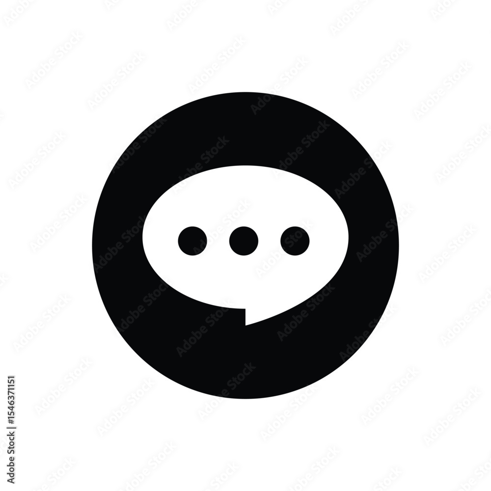 Fototapeta premium An icon for messages on a white background