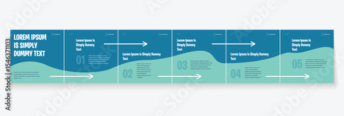 Instagram carousel template layout design for five tips sharing on social media. Linkedin carousel banner design vector template	