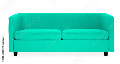 BLue tuxedo sofa living room furniture isolated on  transparent background