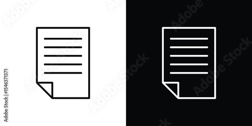File icon in black. flat graphic vector icon