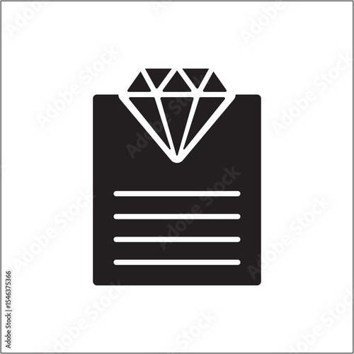 Reward document icon. Achievement letter icon. Certificate symbol. Icon symbol of guarantee, win, victory, award, prize, level. Vector illustration.
