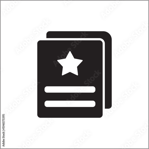 Reward document icon. Achievement letter icon. Certificate symbol. Icon symbol of guarantee, win, victory, award, prize, level. Vector illustration.