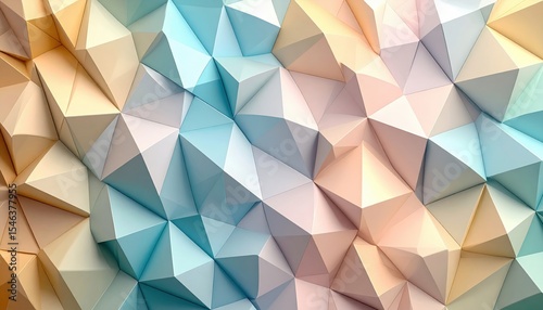 Abstract Geometric Pattern Design With Pastel Colors