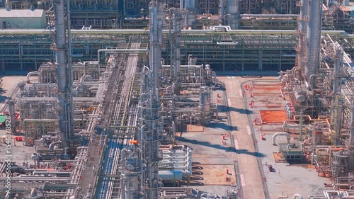 Complex Network of Pipes in Industrial Refinery