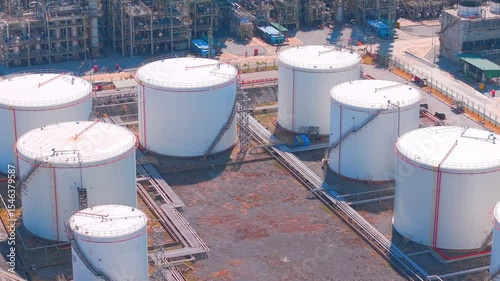 Complex Network of Pipes in Industrial Refinery