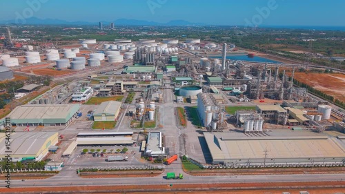 Complex Network of Pipes in Industrial Refinery
