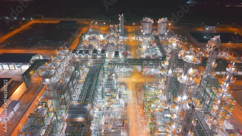 Complex Network of Pipes in Industrial Refinery