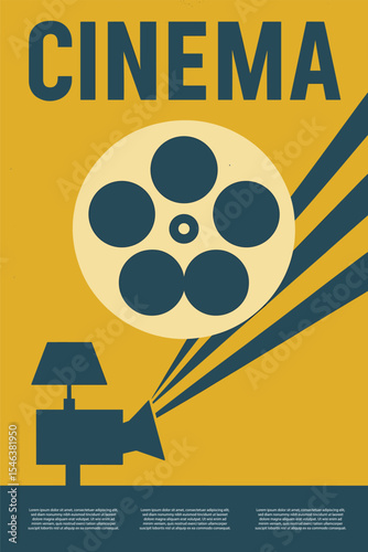 Cinema Posters Collection With Multiple Film Genres, Retro Vector Designs For Movie Promotions On Colorful Backgrounds