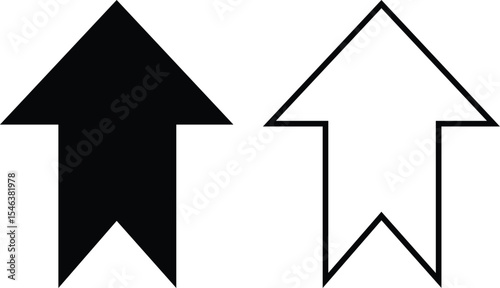 Up arrow icon set Arrow up solid icon growth glyph icon Arrow icon set cursor arrow up down and symbol icons. Modern simple solid arrows collection web design, mobile apps, interface minimal flat