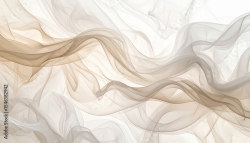 Delicate Flowing Fabric Texture In Light Beige And White Tones