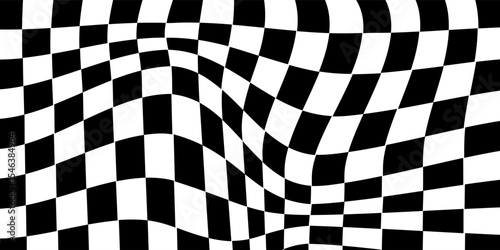 Checkerboard. black and white background for checkers and chess featuring a square pattern with a grid.