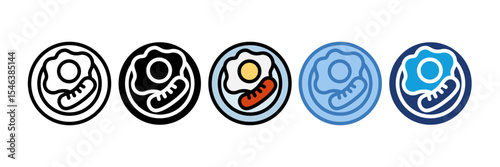 Breakfast Platter Icon Element For Design