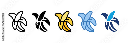 Banana Icon Element For Design