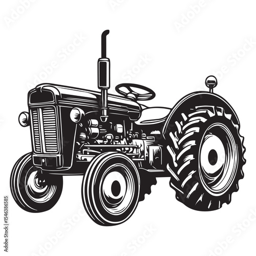 Agricultural Tractor Clipart for Sublimation on Apparel and Mugs

