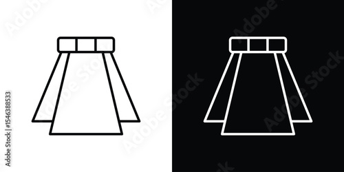 Four directions icon in black. flat graphic vector icon