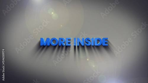 More Inside 3D Text Animation for Website Intros and Product Reveal Promos – 4K Marketing Clip