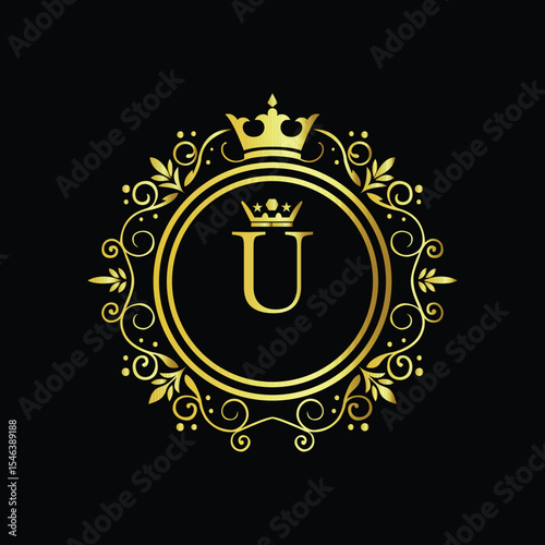 Dynamic abstract technology U logo blending vibrant colors and futuristic lines for digital innovation themes


