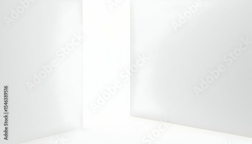 Minimal White Room Corner Background for Product Mockups
