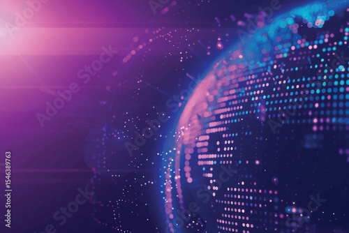Business global network connection illustration. World map point and line composition concept of global business. Global internet technology. Big data visualization illustration.