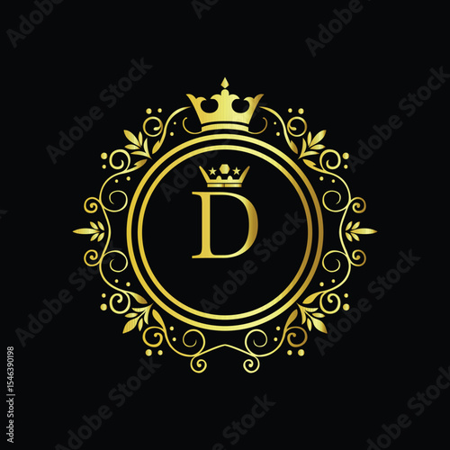 Dynamic abstract technology D logo blending vibrant colors and futuristic lines for digital innovation themes


