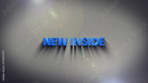 New Inside 3D Text Reveal Animation in 4K