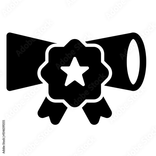 Diploma with Star Seal Icon
