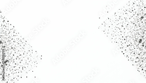 Scattered Particle Effect on White Background Graphic Element