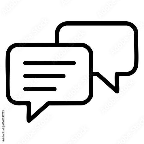 Communication, Conversation, and Dialogue  Icon Set for Effective Messaging