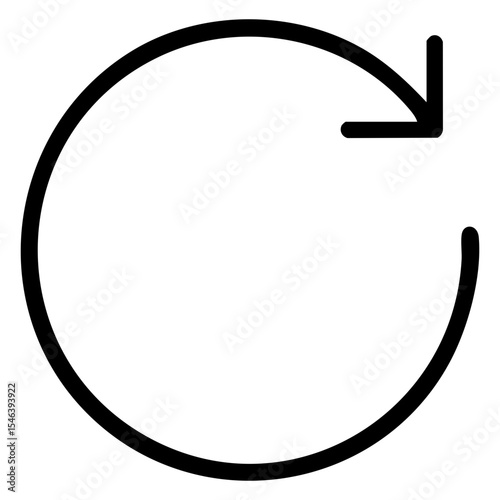 Circular Arrow Icon Refresh, Reload, Repeat Symbol