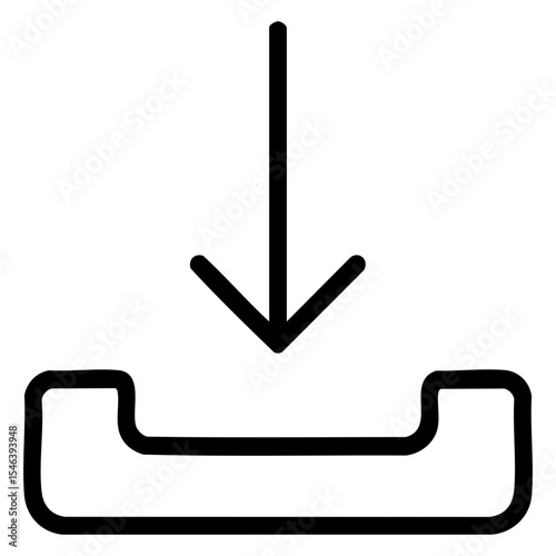 Download Icon Simple, Clean Vector Illustration