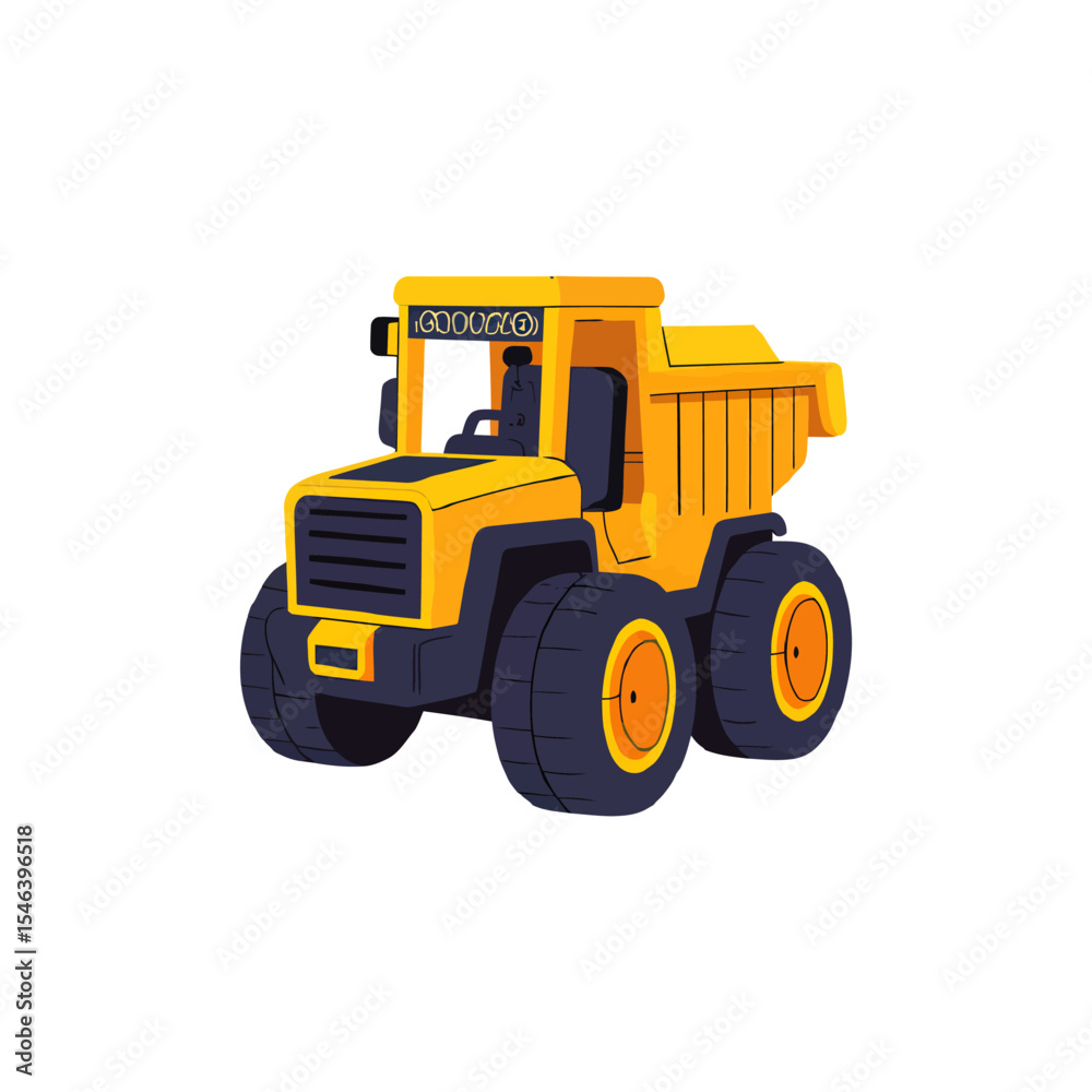 Obraz premium tractor isolated on white