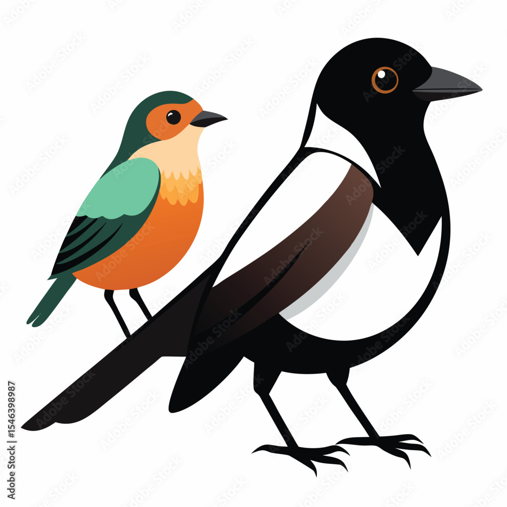 Fototapeta premium vector illustration of a bird