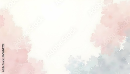 Watercolor Background Texture with Soft Pink and Blue Tones
