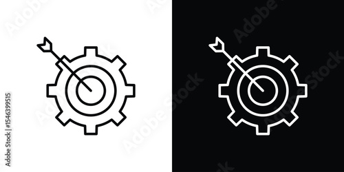 Goalfor banner and packaging design. Vector illustrationting icon in black. flat graphic vector icon