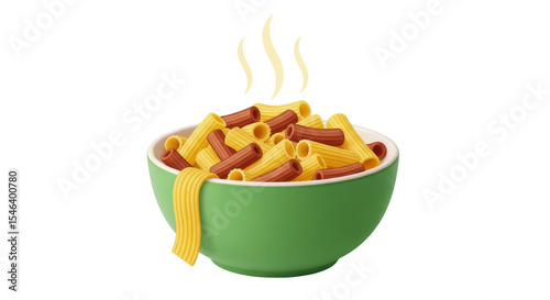 Isolated Bowl of Pasta with Sauce