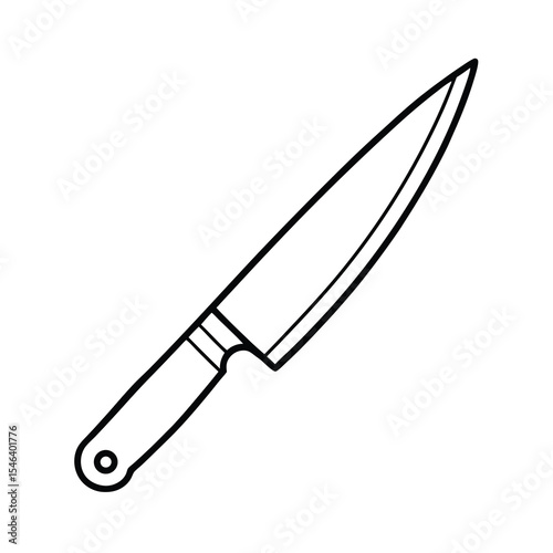chef knife kitchen knife sharp knife vector