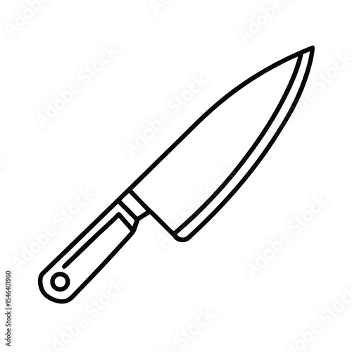 chef knife kitchen knife sharp knife vector
