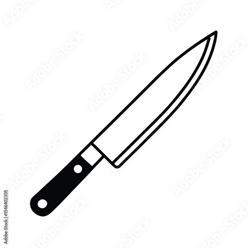 chef knife kitchen knife sharp knife vector