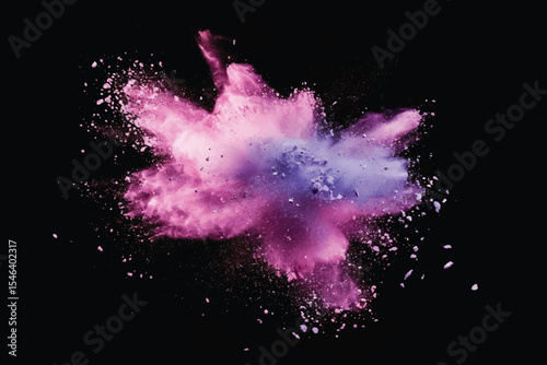 abstract powder splatted background,Freeze motion of color powder exploding/throwing color powder,color glitter texture on black background