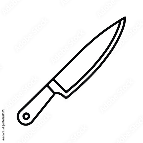 chef knife kitchen knife sharp knife vector