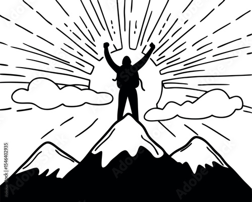 Summit Achievement Sunrise Silhouette