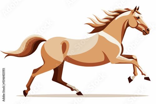 Majestic Horse Illustration- Beautiful Horse Graphic- Abstract Horse Art- Horse in Motion- Equestrian Artwork- Animal Vector- Modern Horse Design
