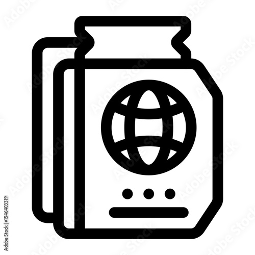 Passport Icon Travel Document